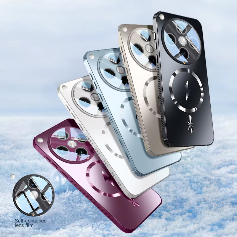 Magnetische Full Cover Schutzhülle für OPPO Find X7 und Find X8 Pro mit Wärmeableitung und MagSafe Kompatibilität in Lila - Bild 2