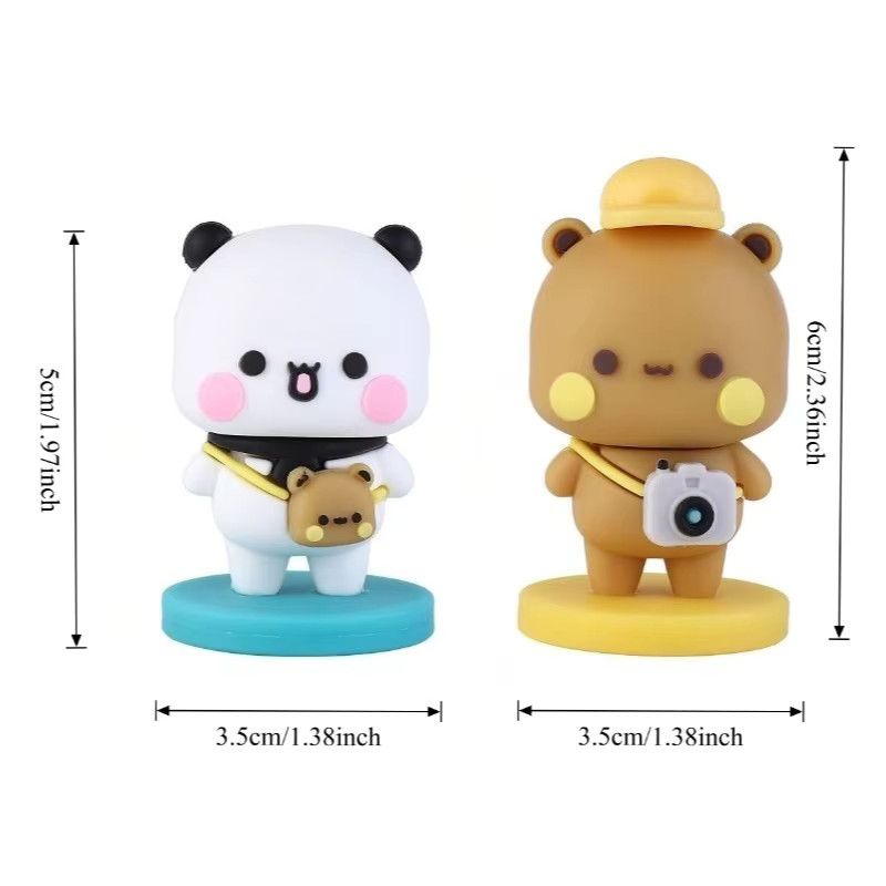 Yier Bubu Kawaii Panda Bär Puppe als süßes Cartoon Tierspielzeug und Deko-Geschenk - Bild 2