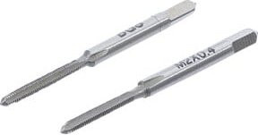BGS Gewindebohrer Set M2 x 0,4 mm, 2-teilig, silber - Bild 1