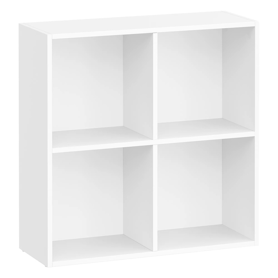 VASAGLE Bücherregal Standregal mit 4 Fächern in Weiß - Bild 2