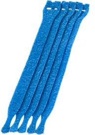 Hellermann Tyton Kabel-Klettverschlüsse, Blau, 10 Stück - Bild 1
