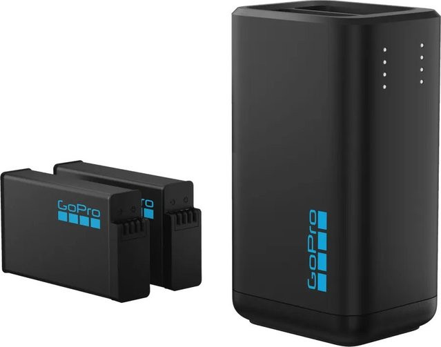 GoPro Dual Battery Charger mit 2 Enduro Akkus für MAX2 in Schwarz - Bild 1