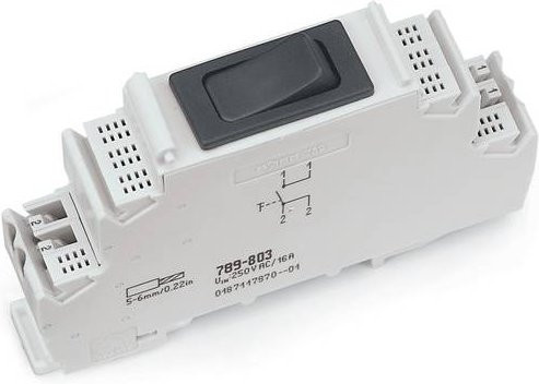 WAGO 789-803 Schaltermodul in Weiß, 10 Stück - Bild 1