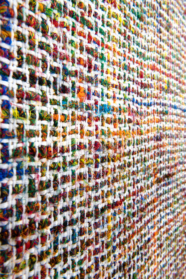 Omexco Tapete Mademoiselle Tweed AT31 in Multicolour mit geometrischem Textil-Design - Bild 1