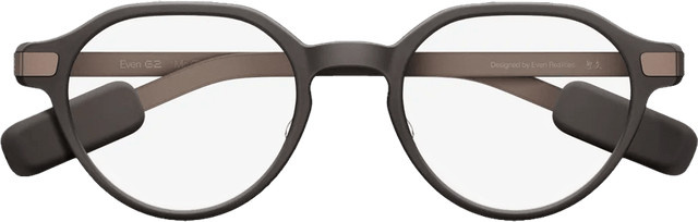 EvenRealities Even G2A Smart Glasses Braun mit Bluetooth und wasserfester Ausführung - Bild 1