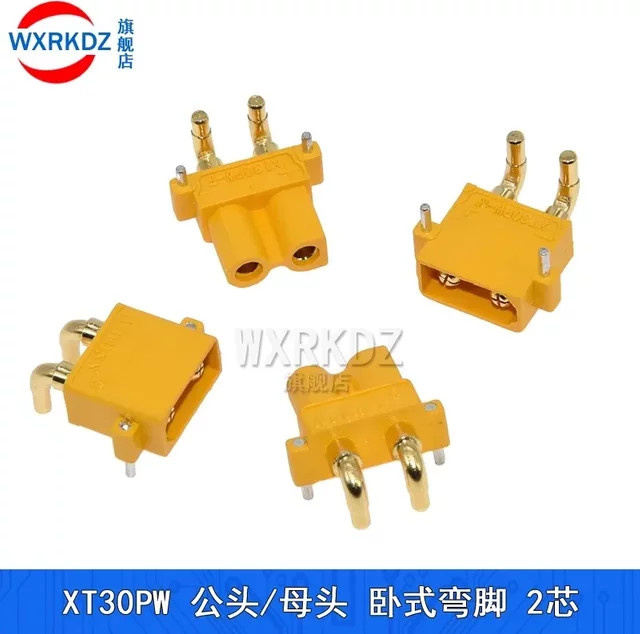 XT30PW PCB Board Stecker Set mit männlichen und weiblichen XT30 Bananensteckern - Bild 1