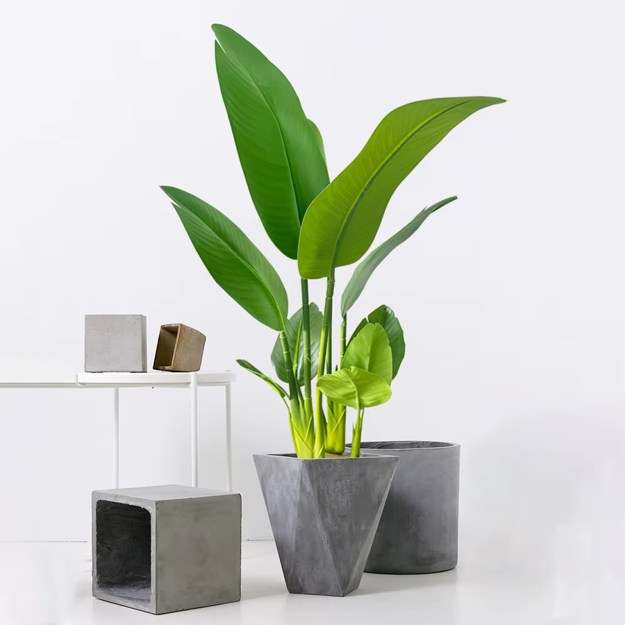 Künstliche Bananenpflanze Kmitang in Grün, tropische Reisepalme aus Kunststoff für Heim, Büro und Garten, Höhe: 77 cm, Breite: 37 cm - Bild 2