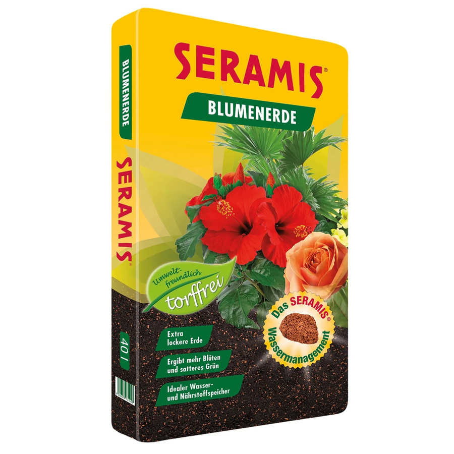 Seramis Torffreie Blumenerde für Grün- und Blühpflanzen, 40 l - Bild 2