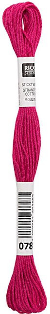 Rico Design Sticktwist aus Baumwolle in Pink, 8m - Bild 1
