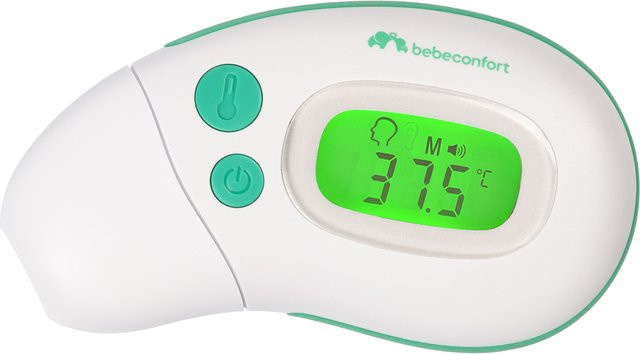 BEBECONFORT Mini-Multifunktions-Thermometer 4-in-1 in Weiß - Bild 1