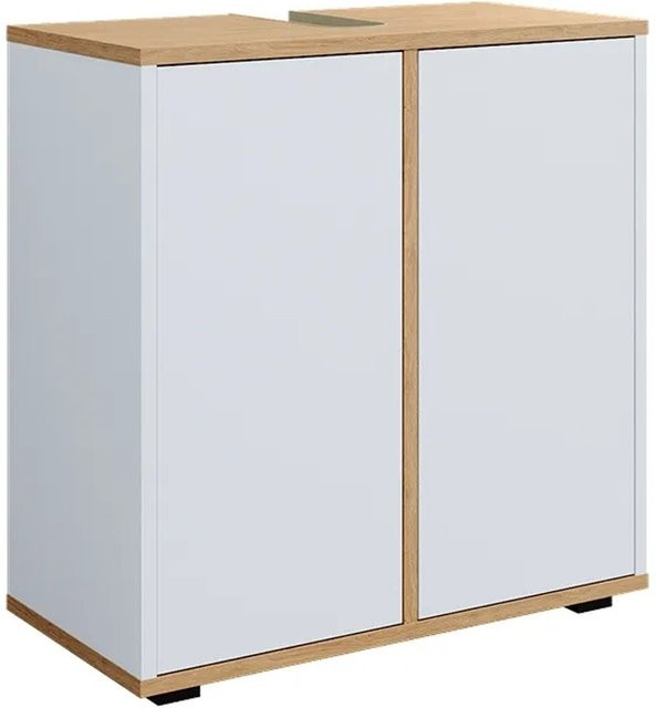 Vicco Waschbeckenunterschrank Didi Weiß Eiche mit 2 Türen B/T: 60 x 62 cm - Bild 2