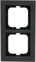 Busch-Jaeger Abdeckrahmen 2-fach 1722-290 in Schwarz und Grau - Bild 1