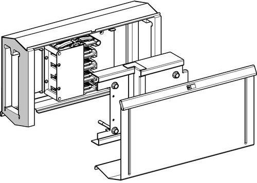 Schneider Electric KSA400FA4 KSA Verbindungsblock 400A Anschluss an Canalis KSA IP52 Verbindungselement - Bild 1