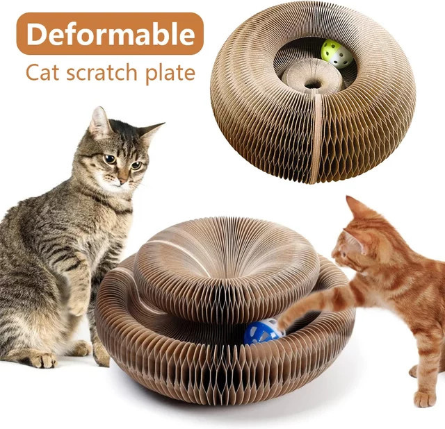 Orgel Katze Kratzbrett, Interaktives Spielzeug mit Glocke - Bild 1