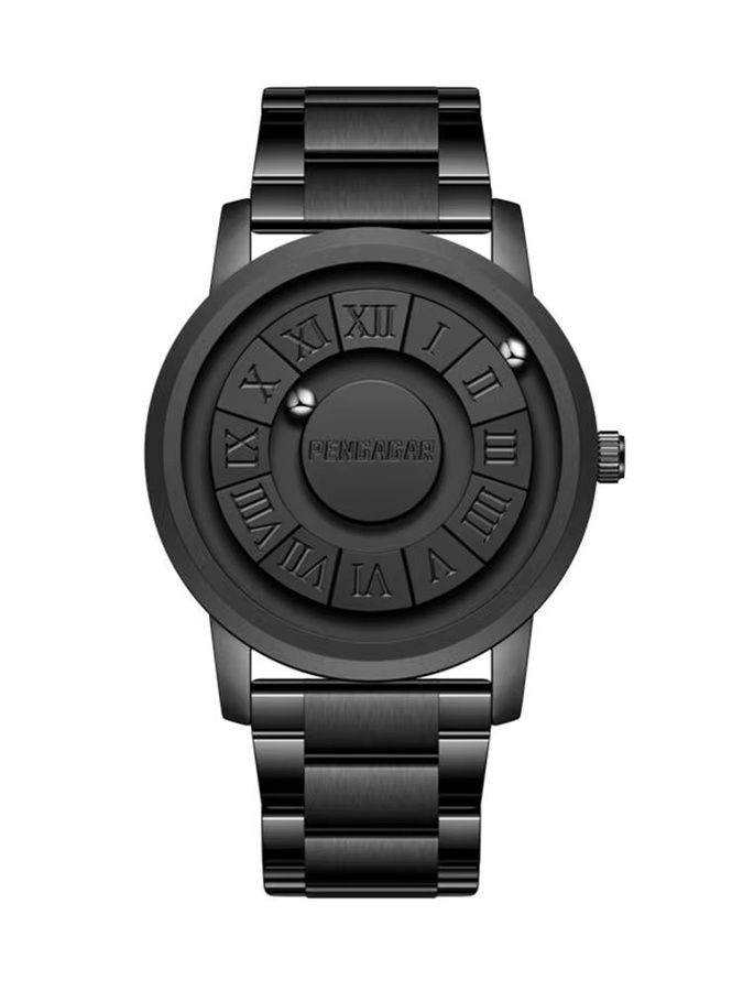 PENGAGAR Armbanduhr, Quarz, Edelstahl, Schwarz, Herren - Bild 5