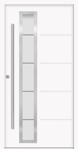Splendoor Sicherheitshaustür SPLIT Prime RC2 aus Aluminium in Weiß mit Glaseinsatz, B/T/H: 110 x 7 x 210 cm - Bild 1
