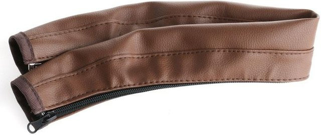Arm Schutzhülle Abdeckung für Kinderwagen Armlehnengriff in Coconut mit Schwarz und Braun - Bild 1