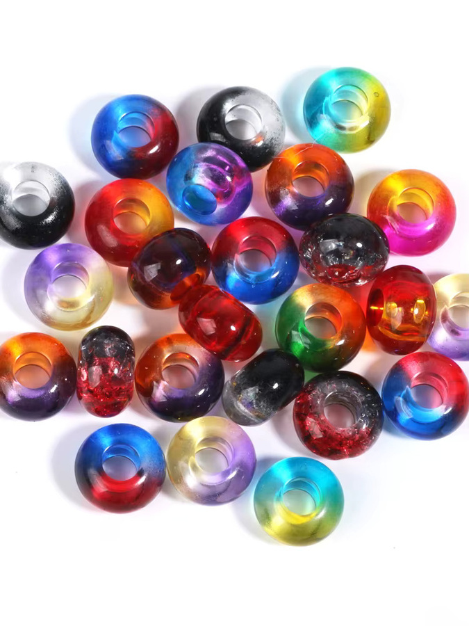 Laudsong Spacer-Perlen Acryl, rund, bunt, 14 mm, Unisex - Bild 7
