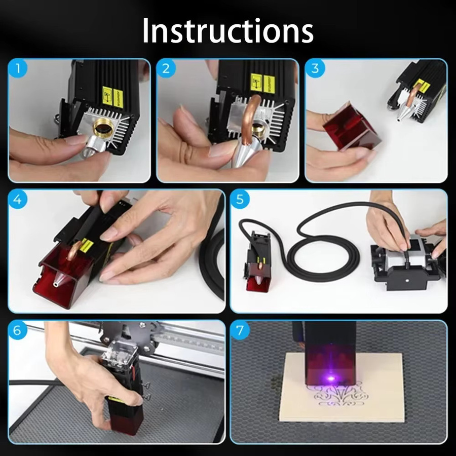 Creality CR-Laser Falcon 10W Air Assist Kit Upgrade-Zubehörpaket für saubere und geräuscharme Arbeitsergebnisse - Bild 5