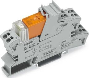 WAGO Stecksockel mit Relais 2W, 24VDC, 2x8A, grau, 788-312 - Bild 1