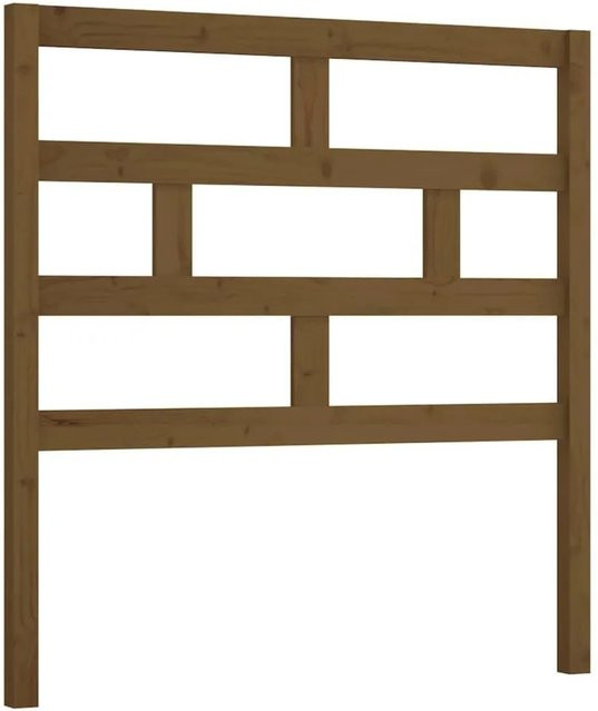 vidaXL Kopfteil aus Kiefer-Massivholz in Honigbraun, rustikales Bettgestell-Element, Breite: 96 cm, Tiefe: 4 cm, Höhe: 100 cm - Bild 1