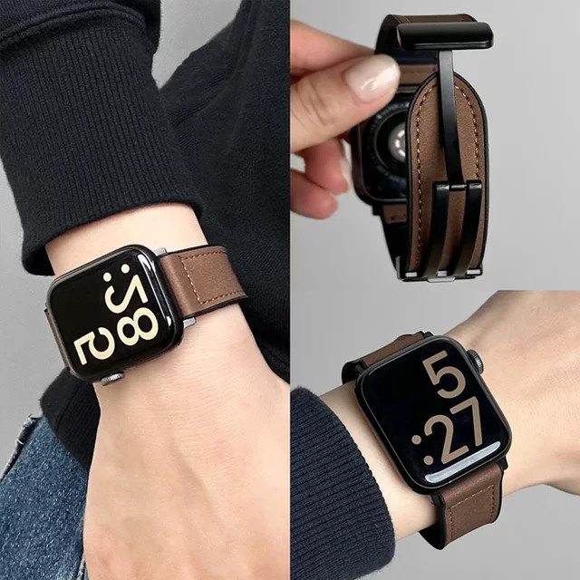 Geekthink Uhrenarmband Leder, Silikon, Unisex - Bild 1
