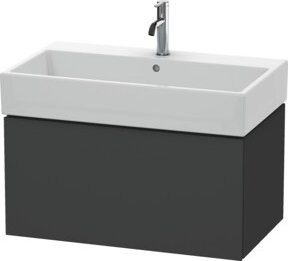 Duravit L-Cube Waschtischunterschrank wandhängend in Grau Matt, B/T/H: 78,4 x 45,9 x 39,4 cm - Bild 1