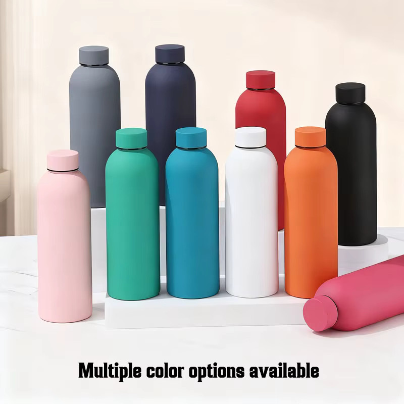 Feeyue Thermoskanne aus Edelstahl in Grün, isolierte Wasserflasche für Outdoor und Sport, 500–1000 ml - Bild 2