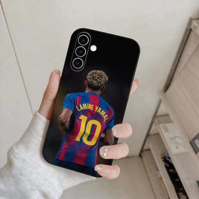 Lamine Yamal Handyhülle für Samsung Galaxy A73 A72 A71 A70 A53 A52 A51 A22 5G in Schwarz - Bild 1