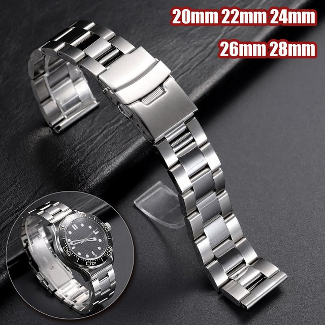 HQstrap Uhrenarmband Edelstahl, Silber, Unisex - Bild 1