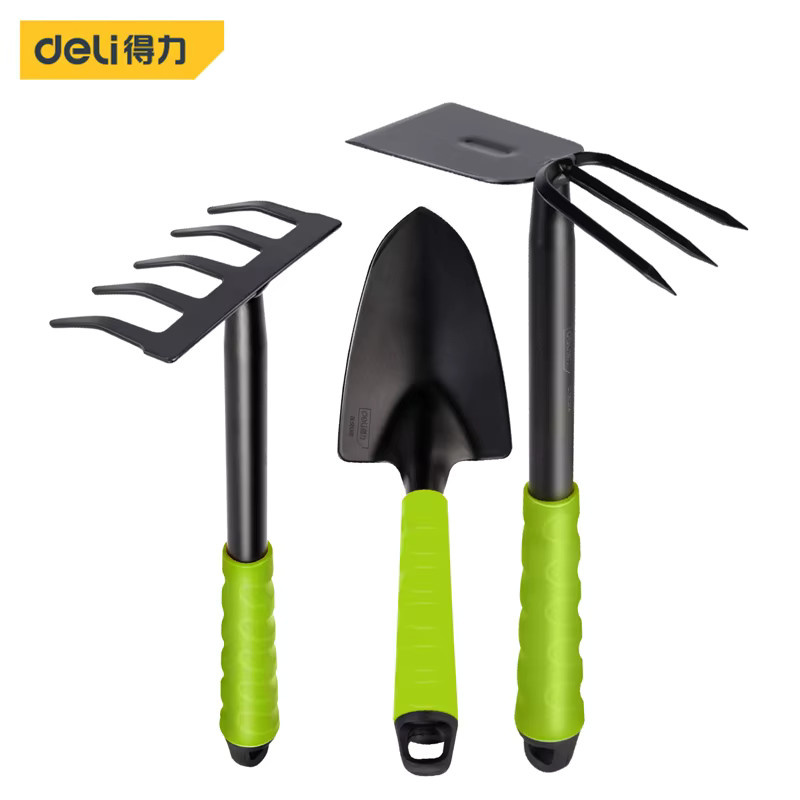 Deli Multifunktions-Gartengeräte-Set in Grün für Blumen und Pflanzen - Bild 2