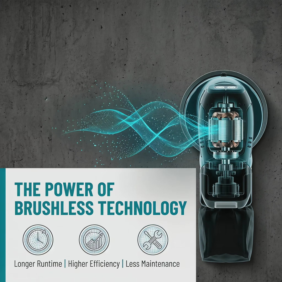 Makita DBO180Z 18V LXT Bürstenloser Akku-Exzenterschleifer für Holzbearbeitung, Schleifen und Polieren in Petrol - Bild 5
