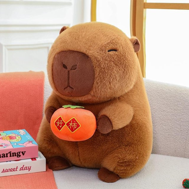 GDzaccly Capybara Puppe Plüschtier Braune Kaki - Bild 1