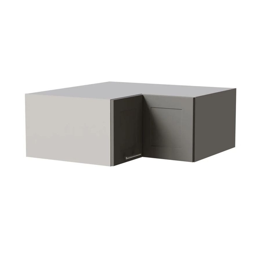 Feldmann-Wohnen Eckaufsatzschrank Oslo in Grau Dust Grey Matt mit Soft-Close-Türen, B/T/H: 90 x 36 x 90 cm - Bild 2