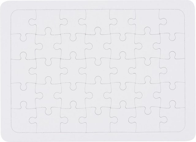 VBS Blanko-Puzzle, 35-teiliges Set, weiß - Bild 1