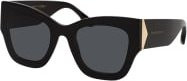 Victoria Beckham VB652S Sonnenbrille Butterfly, Vollrand, Acetat, Unisex, Schwarz, Grau - Bild 1
