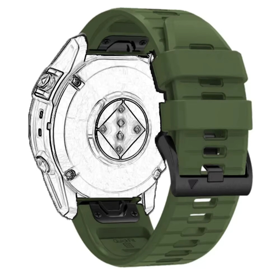 QCTOG Uhrenarmband Silikon, 26mm, 22mm, Unisex - Bild 3