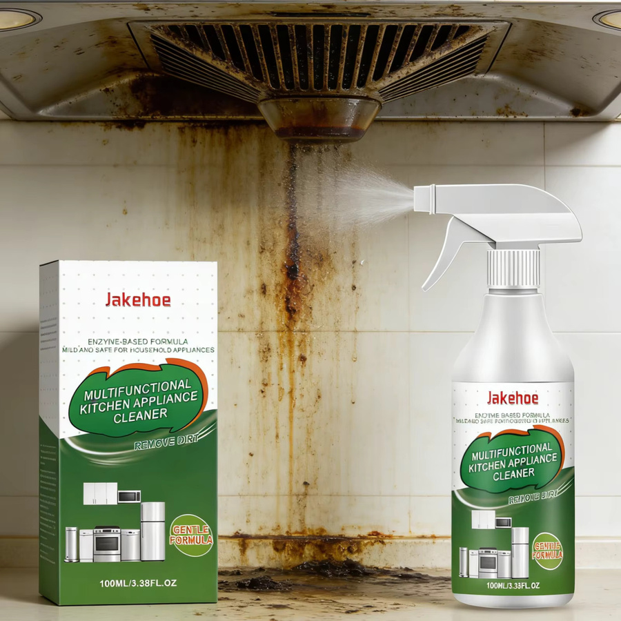 Jakehoe Küchengeräte-Reinigungsspray zur Dekontamination und Entfernung von Ölflecken, Weiß, 100ml - Bild 3