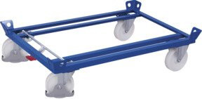 VARIOfit Fahrgestell aus Stahl in Blau, Breite: 81 cm, Tiefe: 61 cm, Traglast: 1.050 kg - Bild 1