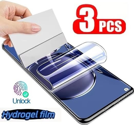 3er Pack Hydrogel Display Schutzfolien für Motorola Moto G86 G57 G06 G15 Power G24 G35 G55 G45 G56 G96 5G, transparent - Bild 1