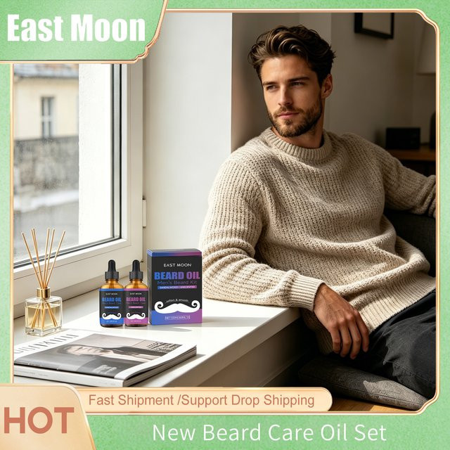 East Moon Man Bartpflege-Öl-Set für Herren - Bild 1
