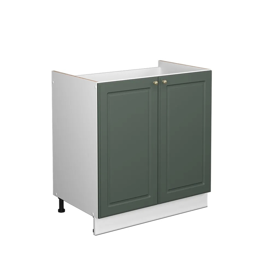 Vicco Waschbeckenunterschrank Fame-Line im Landhausstil, Farbe Grün-Gold-Weiß, B/H: 80 x 82 cm, ohne Arbeitsplatte - Bild 2