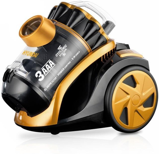 Hyundai VC014 Staubsauger bagless in Schwarz-Gold - Bild 1