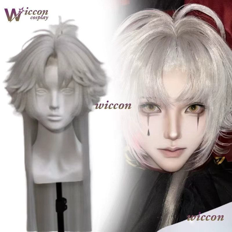 WuHU The Freak Circus Pierrot Clown, Cosplay-Set, Schwarz, Unisex - Bild 2