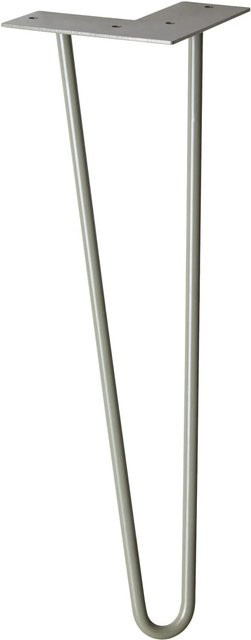 Wagner Möbelbein Hairpin aus Stahl in Moss Grey, Höhe: 40 cm - Bild 1