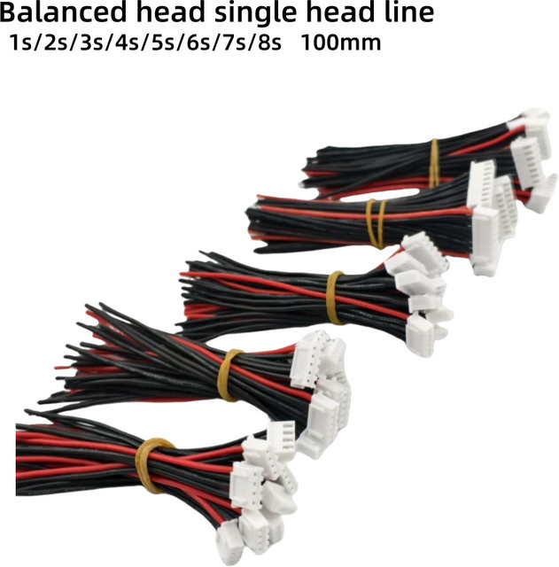 ZHOUCHEN 10er Set Lipo-Batterie Ausgleichsladekabel mit 22 AWG Silikondraht und 10 cm Länge - Bild 1