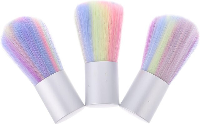 YIKOOLIN Nagelstaubpinsel, 1/3er-Set, bunt, für Acryl- und Dip-Puder-Nägel - Bild 1