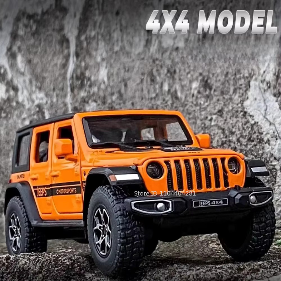 RMZ city Wrangler Rubicon Modell, 1:32, Diecast Auto, mit Licht und Sound - Bild 3