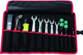 Werkzeugrollentasche PARAT mit 12 Fächern aus Nylon in Schwarz/Rot, B: 54 cm, H: 33 cm - Bild 1
