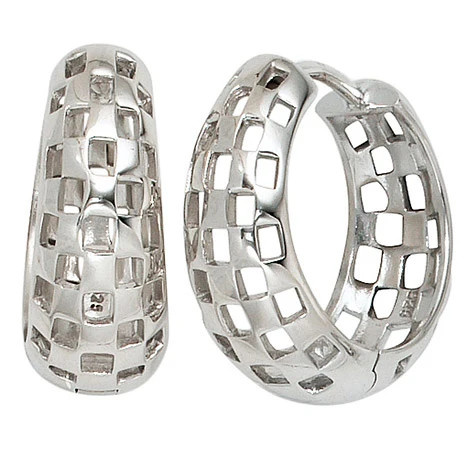 Colfem Creolen 925 Silber, Unisex - Bild 1
